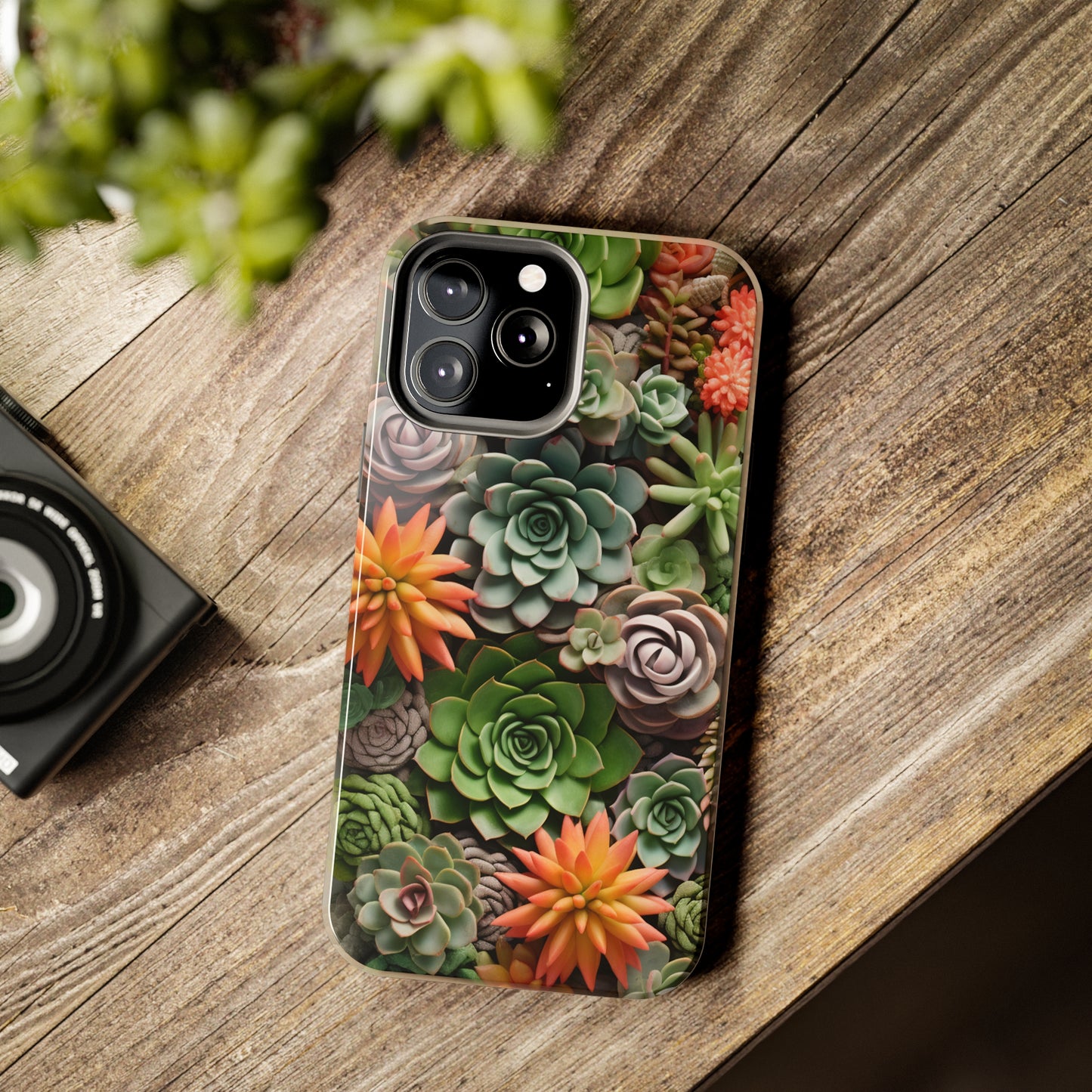 Succulent Desert Cactus Floral iPhone Case | Embrace the Beauty of Arid Elegance