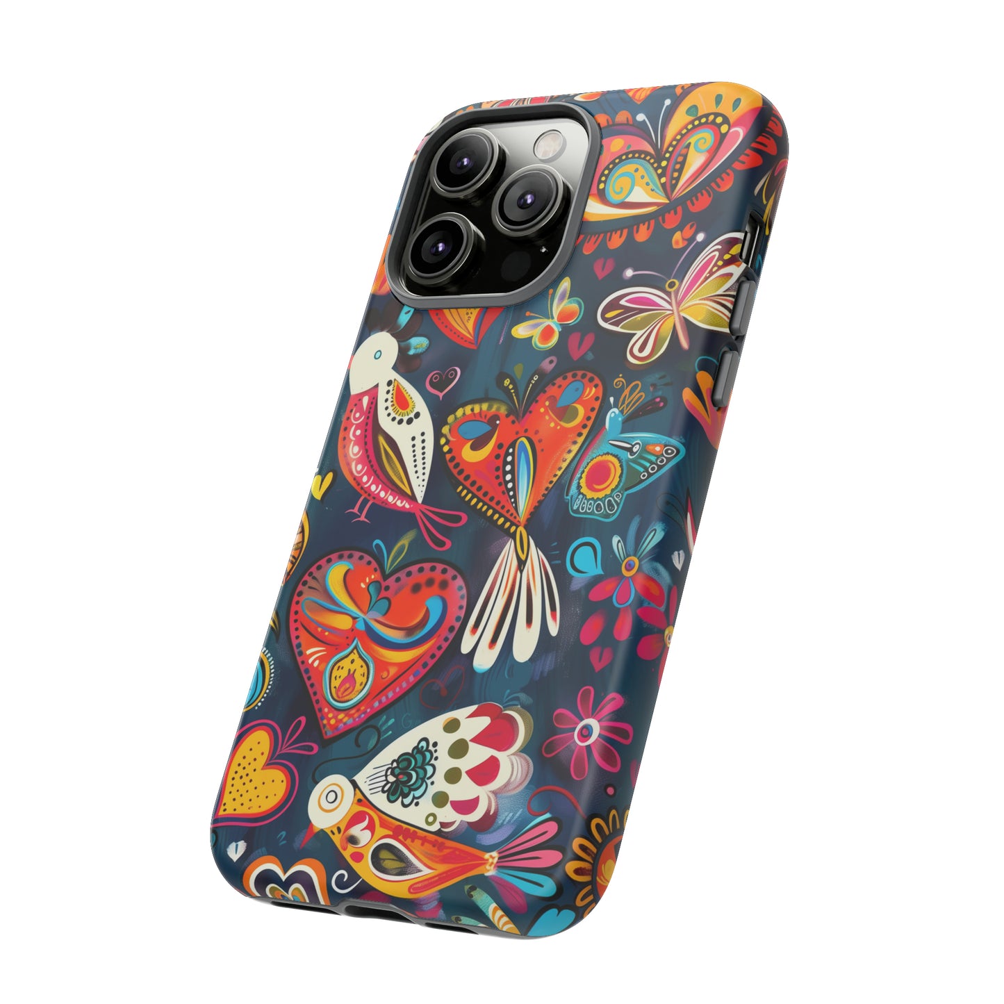 Bright Colorful Mexican Style Mural Painting Phone Case