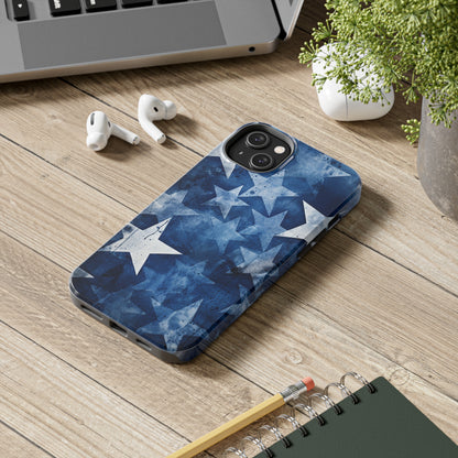 Starry Nights: Denim Dreams | Celestial Star-Patterned iPhone Case