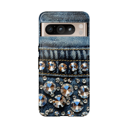 Blue Jean Queen Rhinestone Bling Phone Case