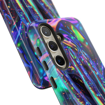 Holographic marbled print phone cover for Samsung Galaxy S24