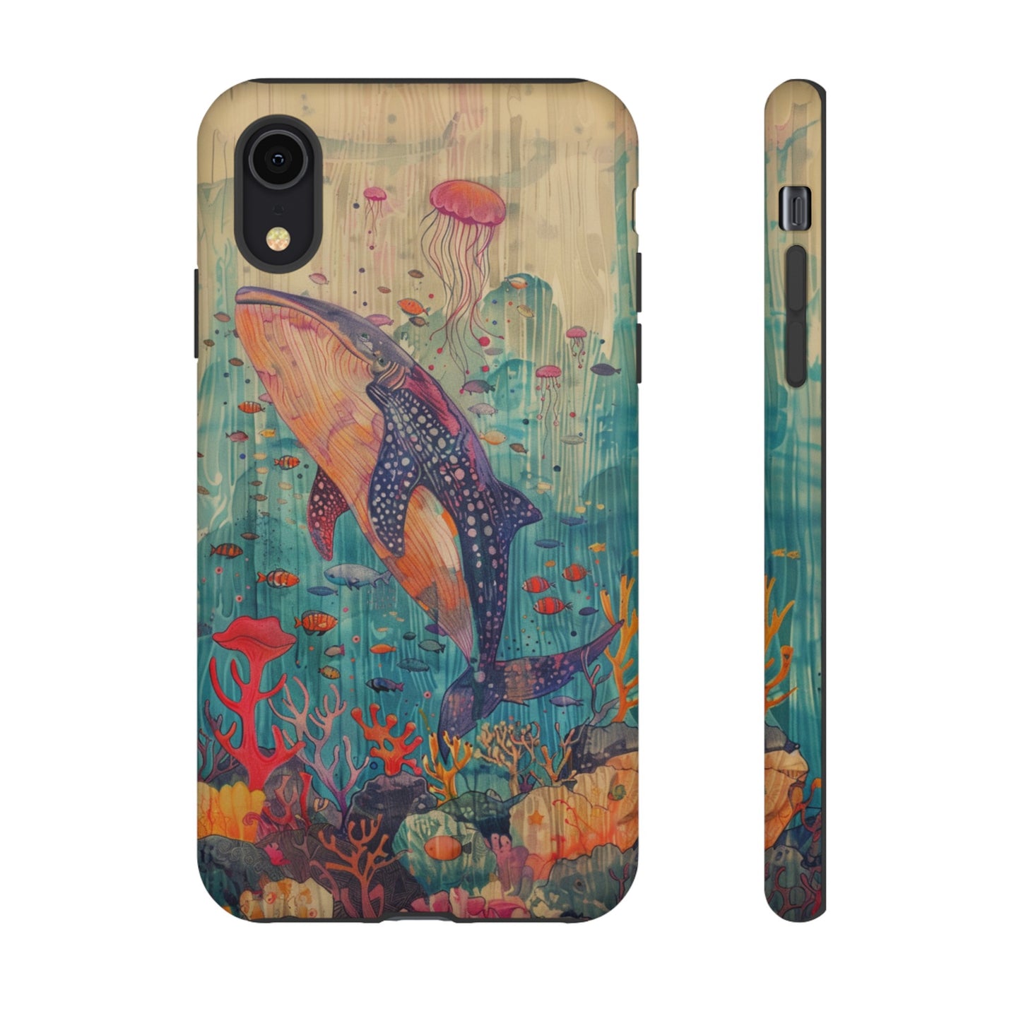 Whale Shark, Turtle, Manta Ray Phone Case