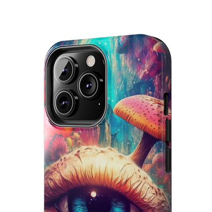 Eye of the Mushroom Psychedelic Art iPhone Case | Embrace the Trippy Enigma