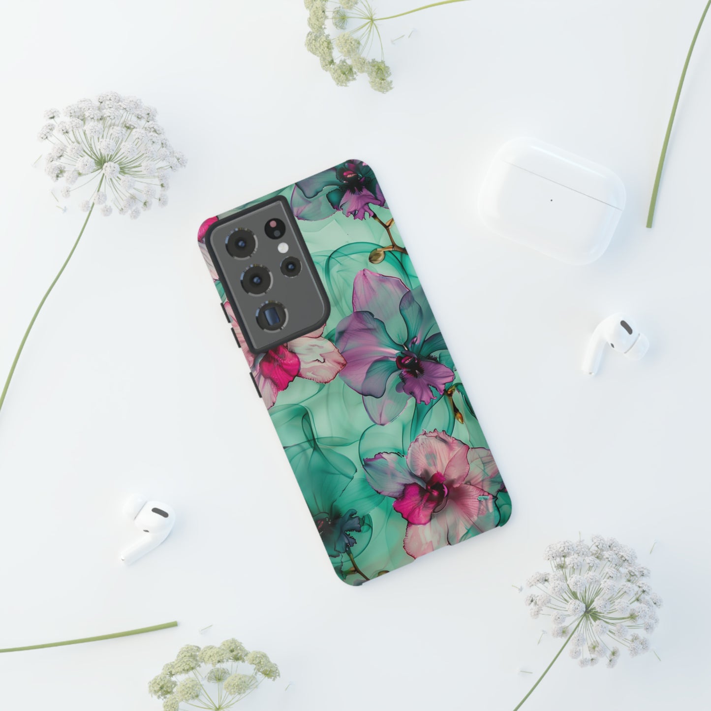 Watercolor Floral Orchids Phone Case