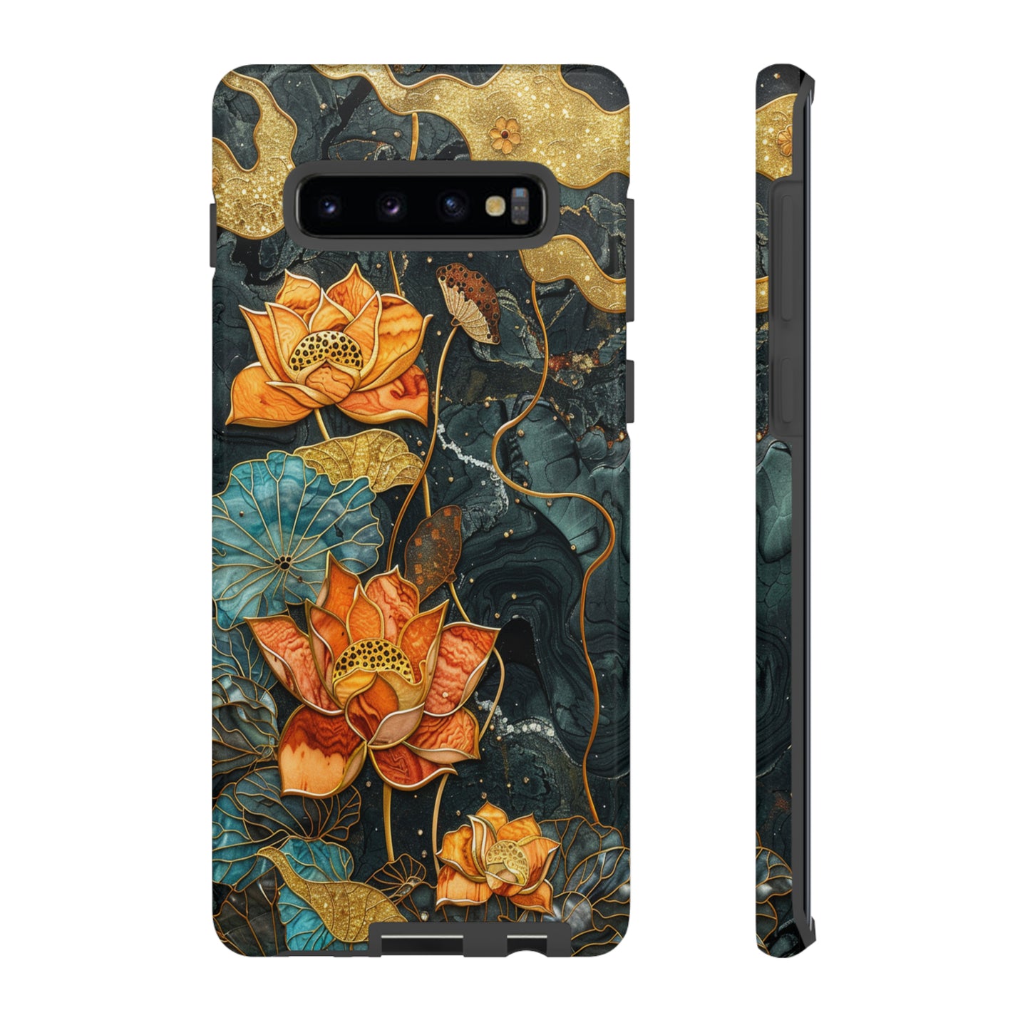 Chiyogami Floral Scroll Work Phone Case