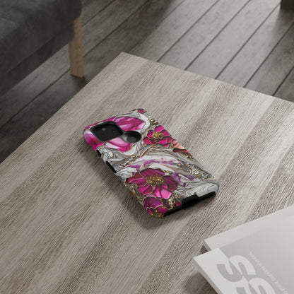 Stained Glass Magenta Floral Paisley Explosion Phone Case