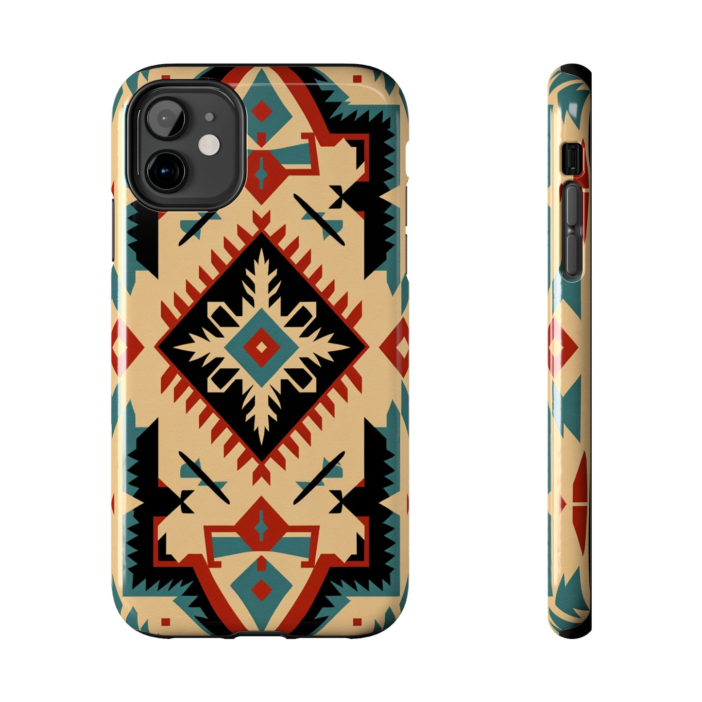 Native American Santa Fe Style Abstract iPhone Case