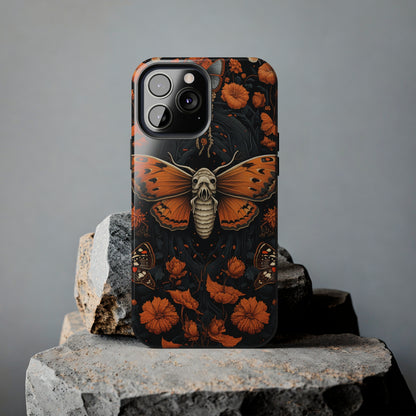Eerie Elegance: Halloween Goth Moth Apple Phone Case | Dark Enchantment iPhone Case