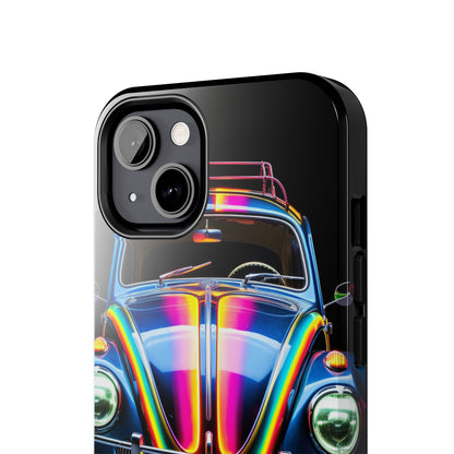 iPhone Case | Colorful Journeys: Psychedelic VW Bug iPhone Tough Case