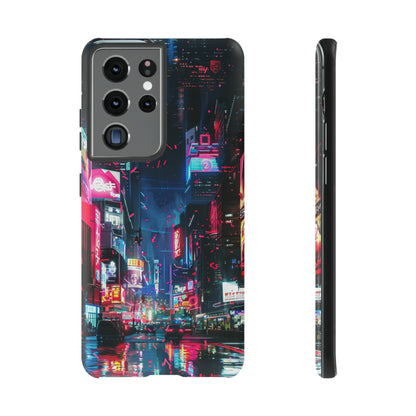 Cyberpunk Tokyo Cityscape Phone Case