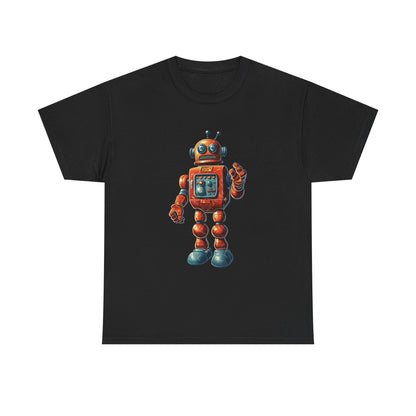 vintage sci fi robot art t shirt