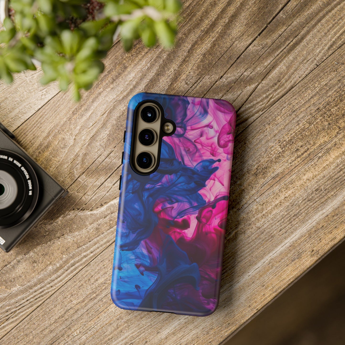 Magenta and Blue Color Explosion Phone Case