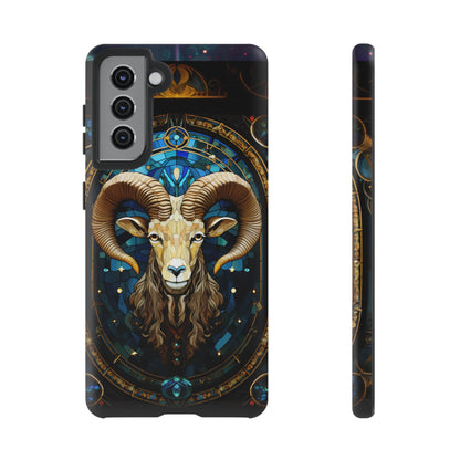 Aries Astrology Stained Glass Design Phone Case