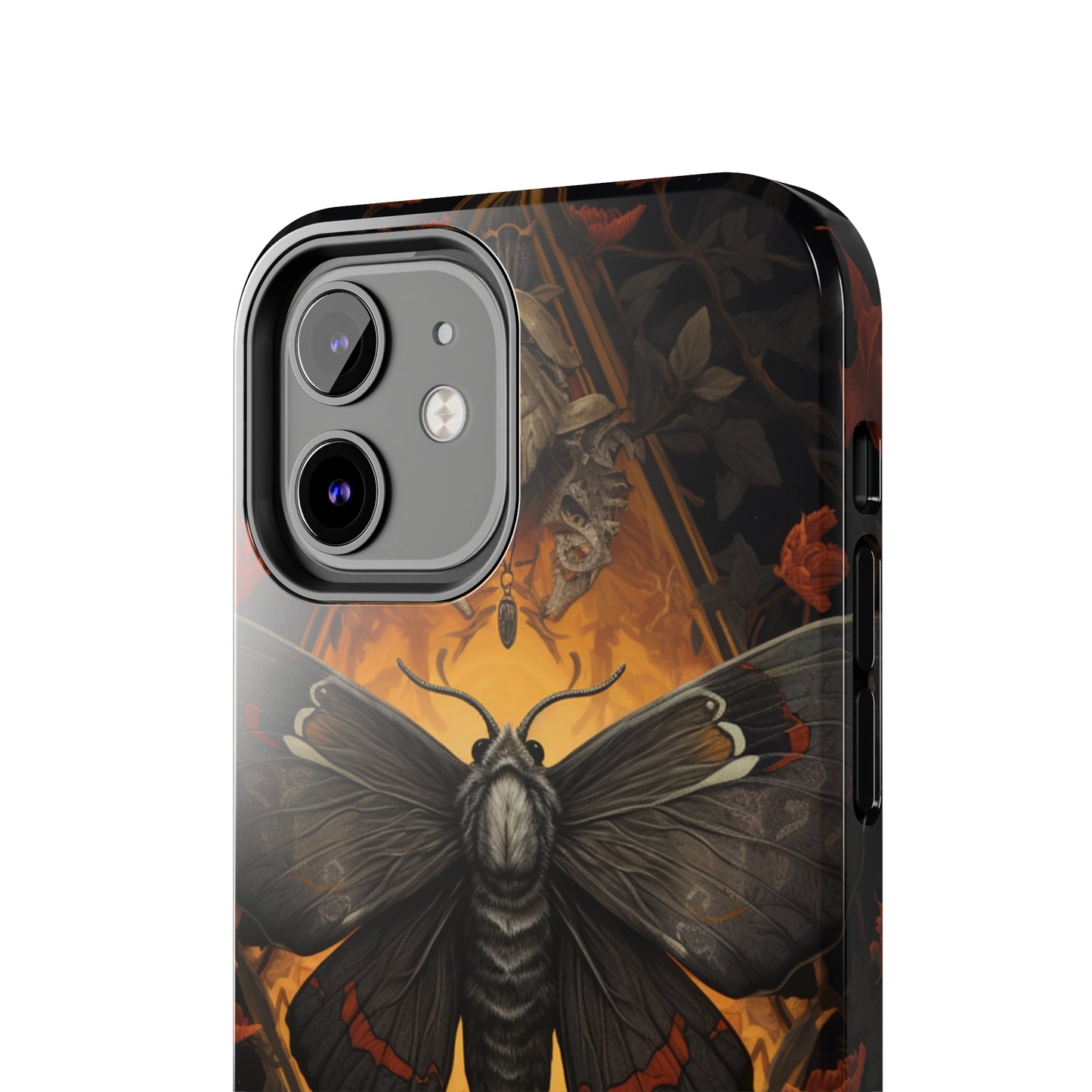 iPhone Case | Lost in Thought: Dark Academia Moth iPhone Tough Case