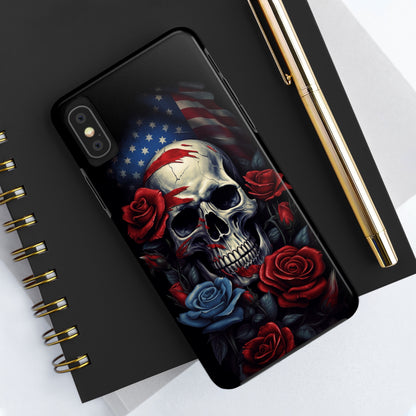 Skull USA Flag iPhone Case | Patriotic Edge with Stylish Protection