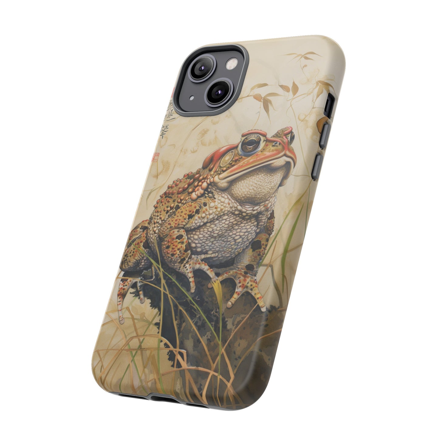 Toad on a Branch Japanese Style Art Painting Phone Case