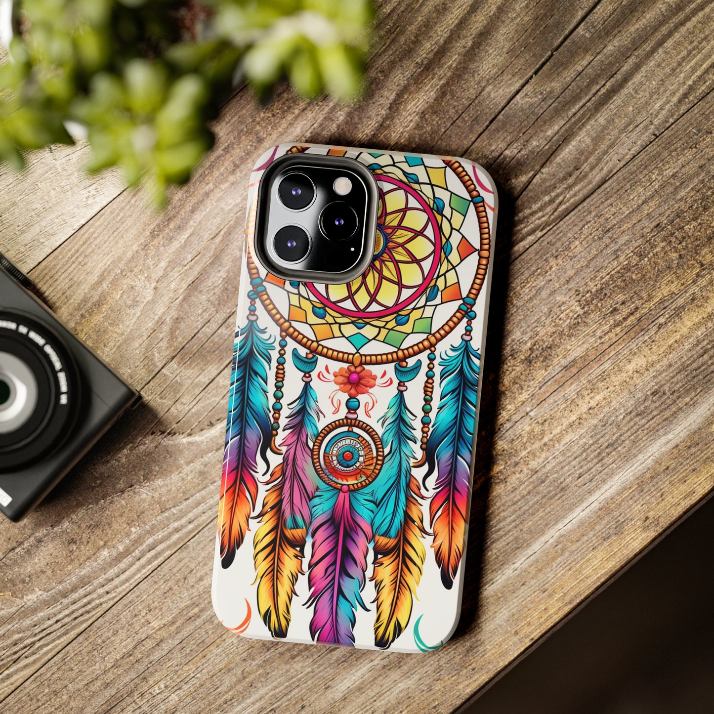 Psychedelic Native American Dreamcatcher iPhone Case | Fusion of Art and Cultural Heritage