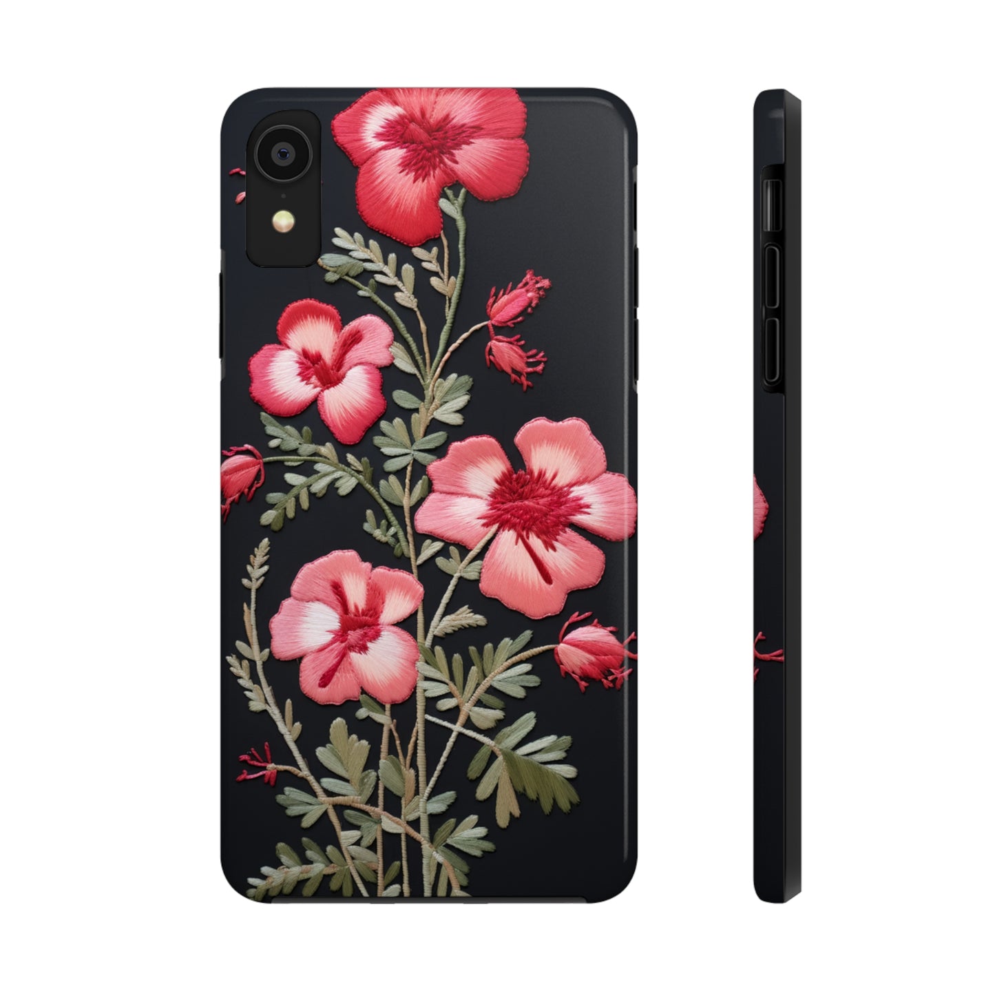 New Floral Embroidery iPhone Case