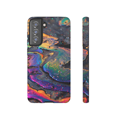 Opalescent Marbled Holographic Print Phone Case