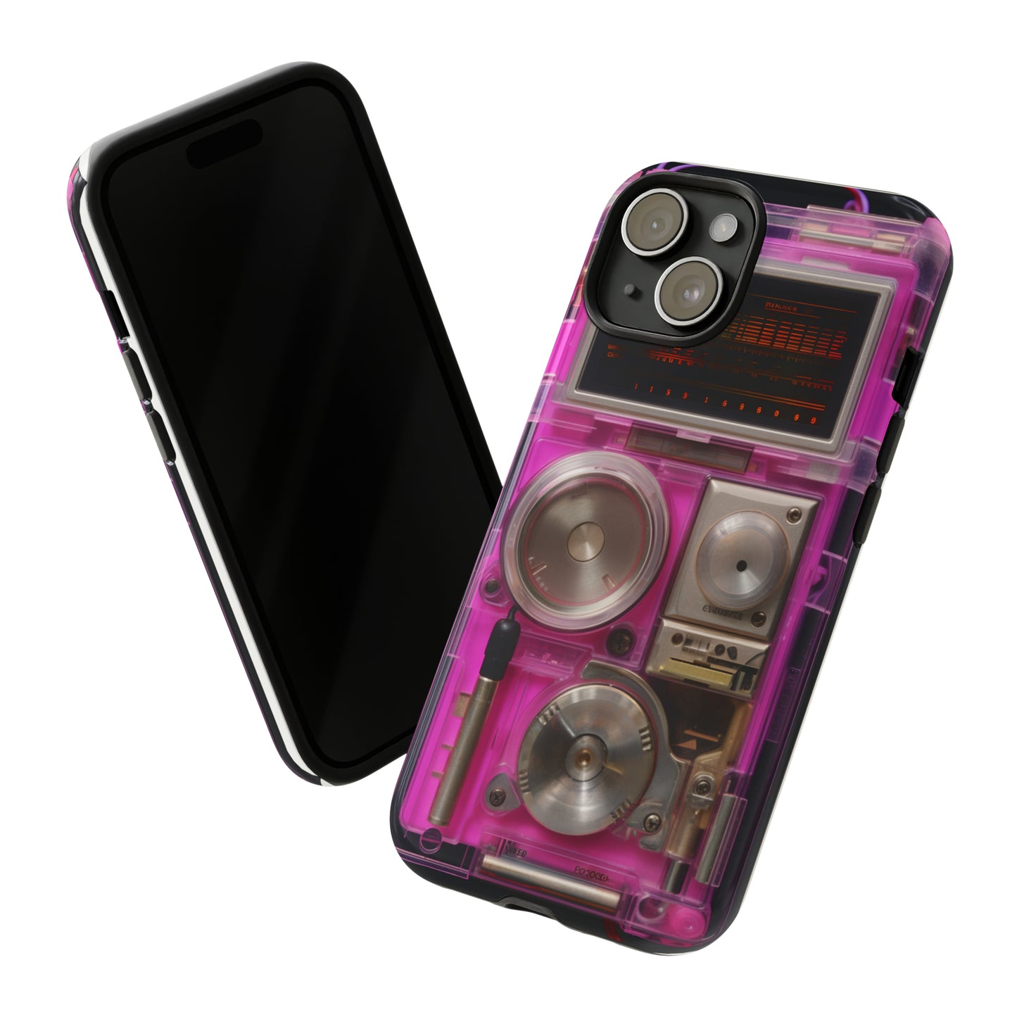 Cyberpunk Techno Gadget Walkman: Retro-Futuristic Premium Tough Phone Case | Iconic Style for iPhone, Samsung Galaxy, and Google Pixel