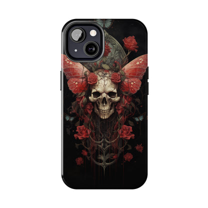 Deadhead Moth Gothic Dark Academia iPhone Case | Embrace Mysterious Elegance