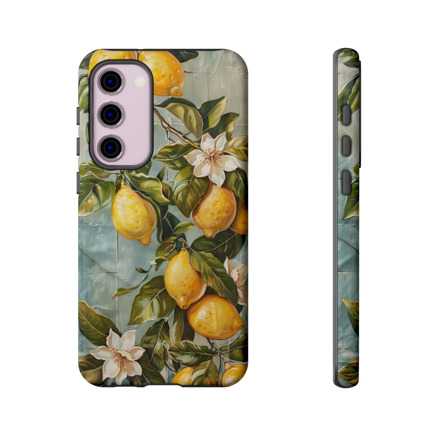 Mediterranean Lemon Tile Oil Painting iPhone 13 Case