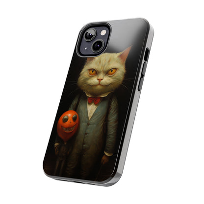 Creepy Spooky Halloween Cat iPhone Case | Dark Academia, Goth