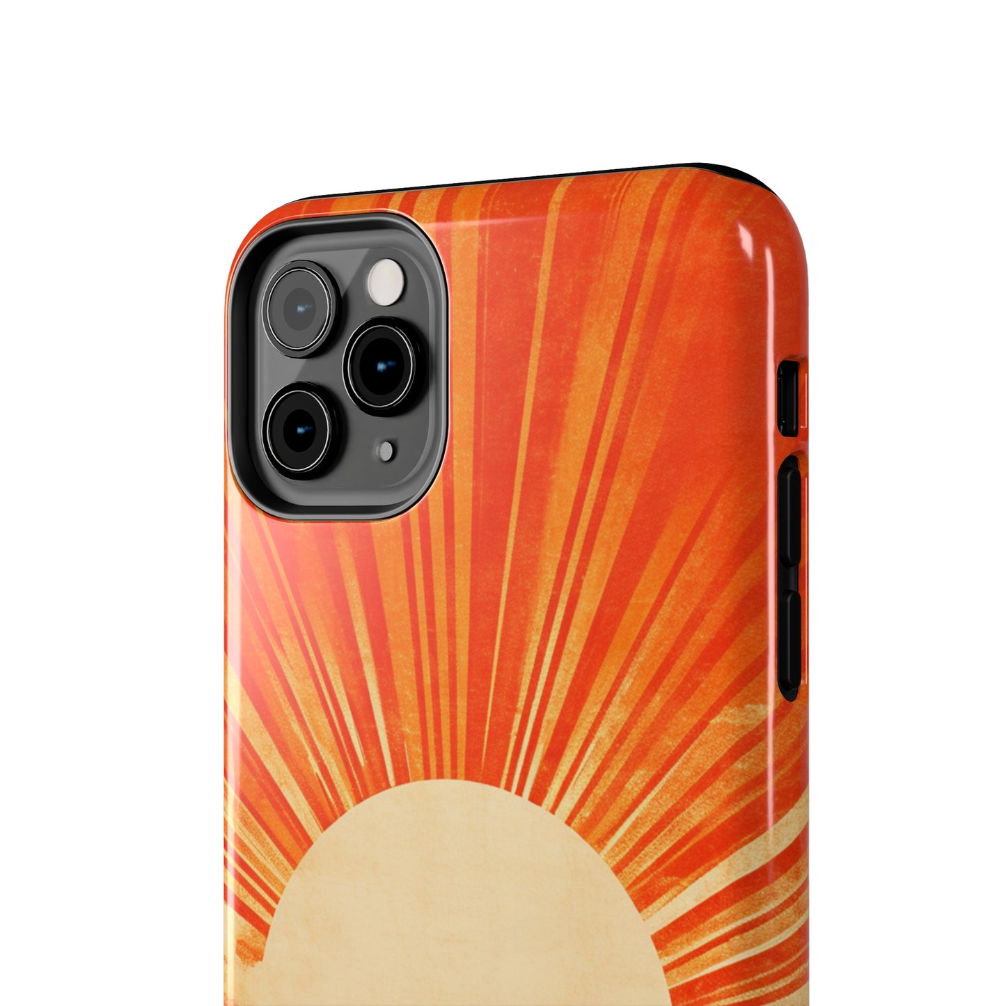 Retro Abstract Sunburst iPhone Case | Embrace the Nostalgic Charm of Artistic Rays