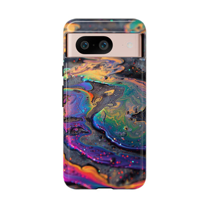 Opalescent Marbled Holographic Print Phone Case