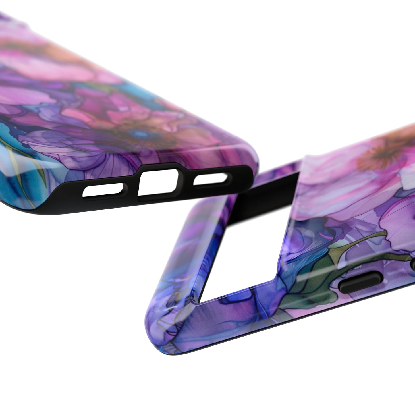 Purple Flower Stained Glass Phone Case