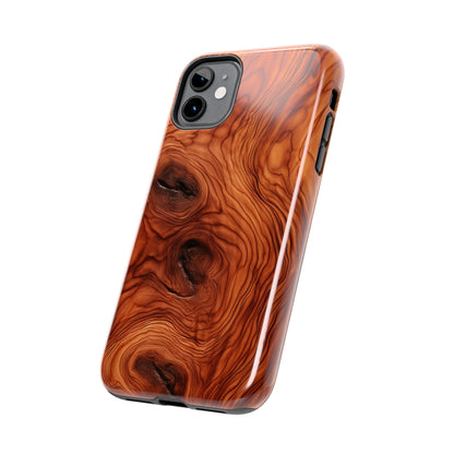 Elegant Timber: Faux Oak Wood Pattern | Dazzling Nature-Inspired iPhone Case