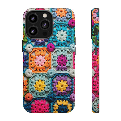 Vintage Crochet Blanket Look Phone Case