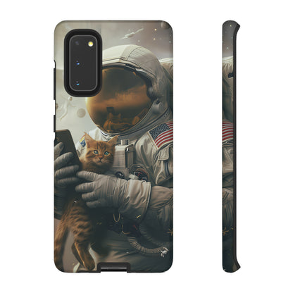 The Astronaut and the Cat Phone Case