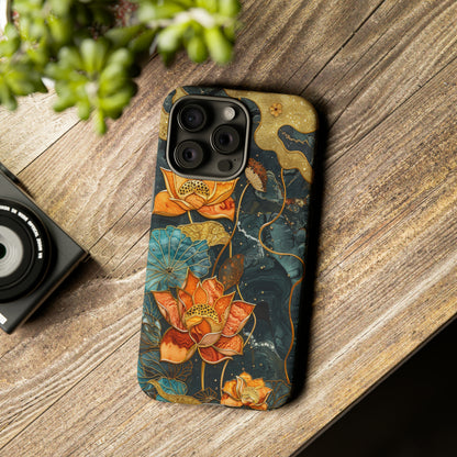 Chiyogami Floral Scroll Work Phone Case