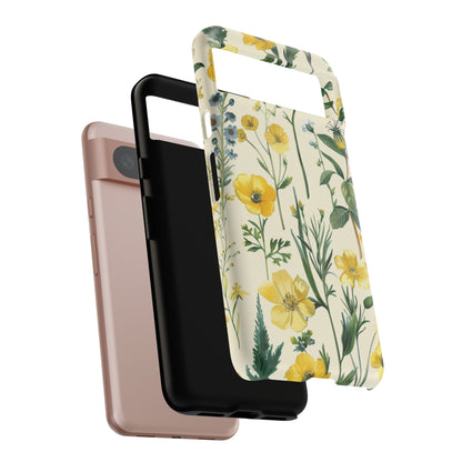 Floral Sage Yellow Wildflower Phone Case