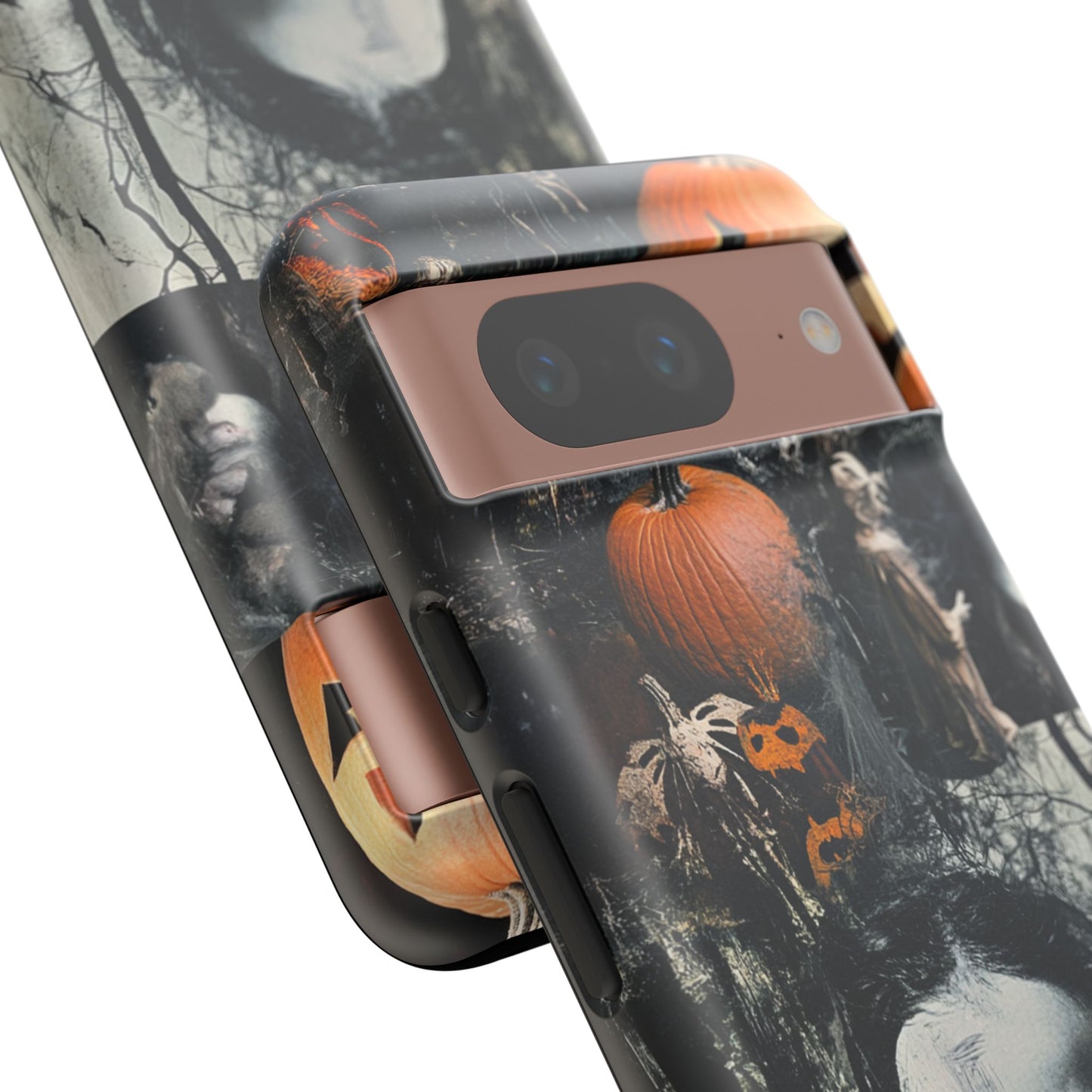 Vintage Halloween Collage Wednesday Goth Style Jackolantern Spooky Phone Cover