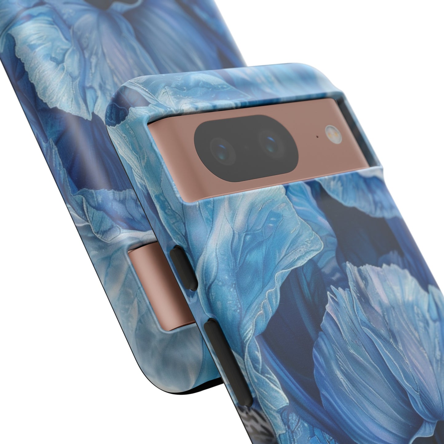 Floral Blue Iris Oil Painting Flower Phone Case