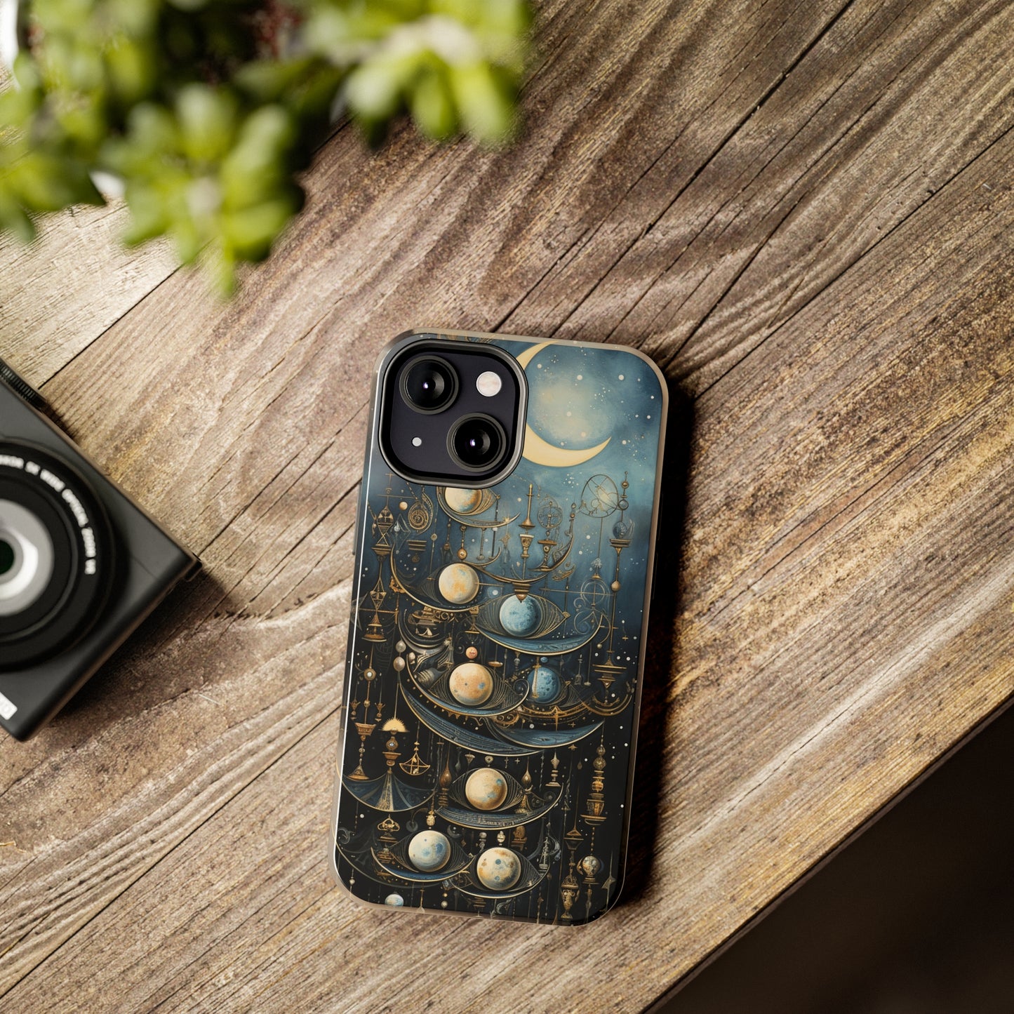 Esoteric Art Nouveau Moon Phases iPhone Case | Embrace the Mystical Beauty of Lunar Transitions