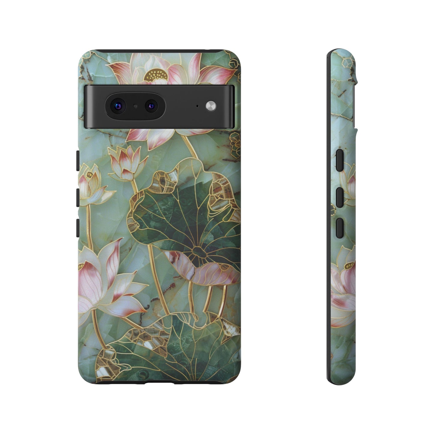 Elegant Floral Phone Case - Tough Cases with Lotus Design