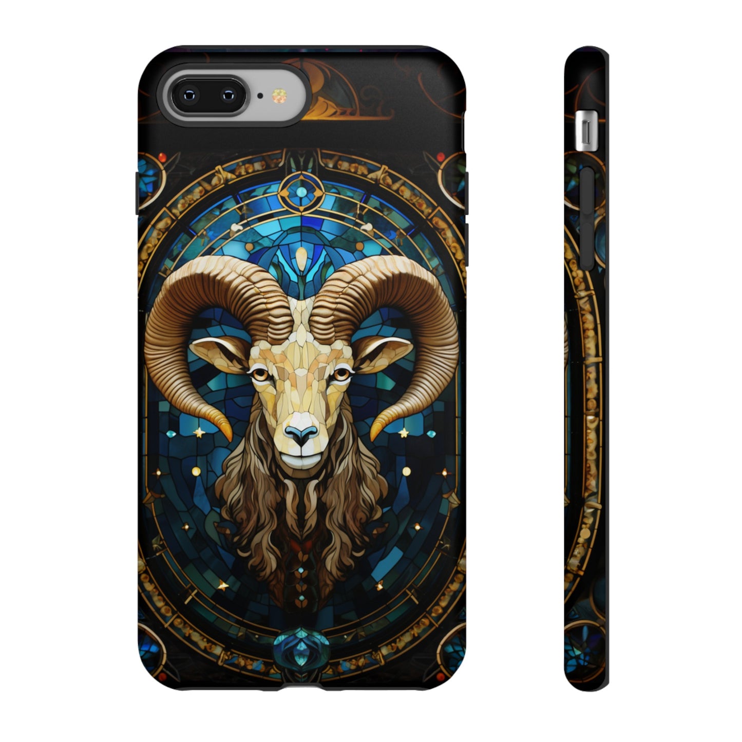 Aries Astrology Stained Glass Design Phone Case