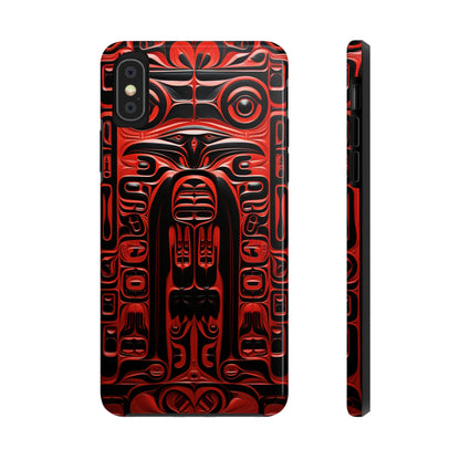 Raven Totems: Northwest Native American Carving | Heritage iPhone Case