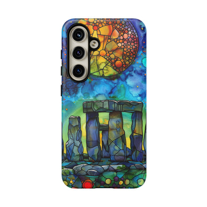 Artistic full moon Stonehenge phone case for Google Pixel case