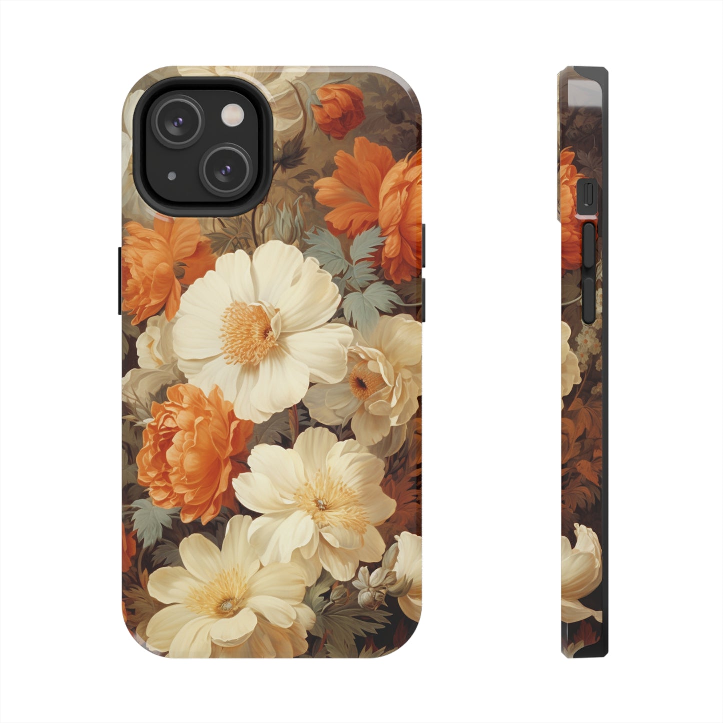 vintage flower design iPhone 14 case