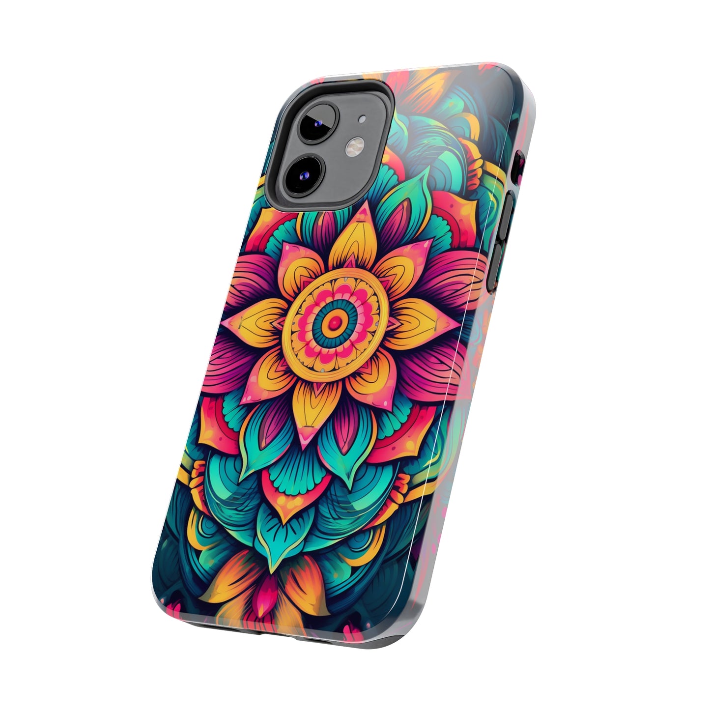 Cosmic Harmony: Rainbow Mandala | Spiritual Symmetry iPhone Case