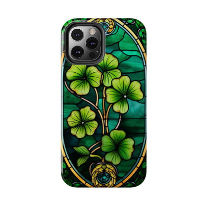 Lucky Charm: Four-Leaf Clover Phone Case | Symbol of Fortune for iPhone Models 11 through 14 Pro Max