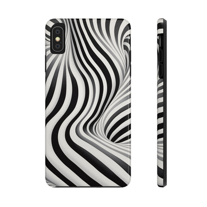 Twist Your Perception: Optical Illusion Tough Case for Apple iPhone Models – Where Art Meets Function