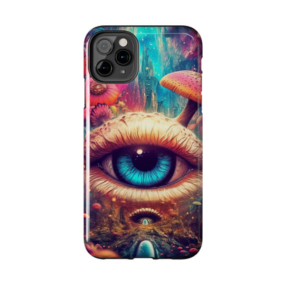 Eye of the Mushroom Psychedelic Art iPhone Case | Embrace the Trippy Enigma