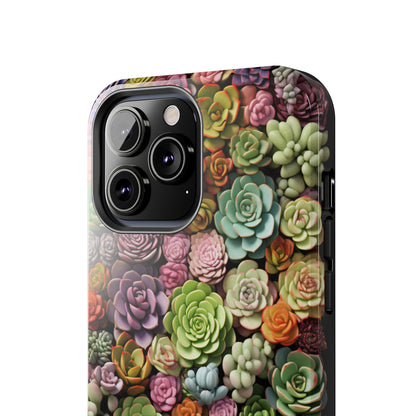 Succulent Desert Cactus Floral iPhone Case | Embrace the Beauty of Arid Elegance