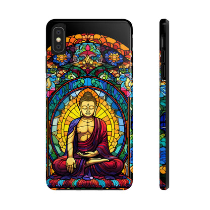 Stained Glass Magic: Psychedelic Tibet Buddha Mandala