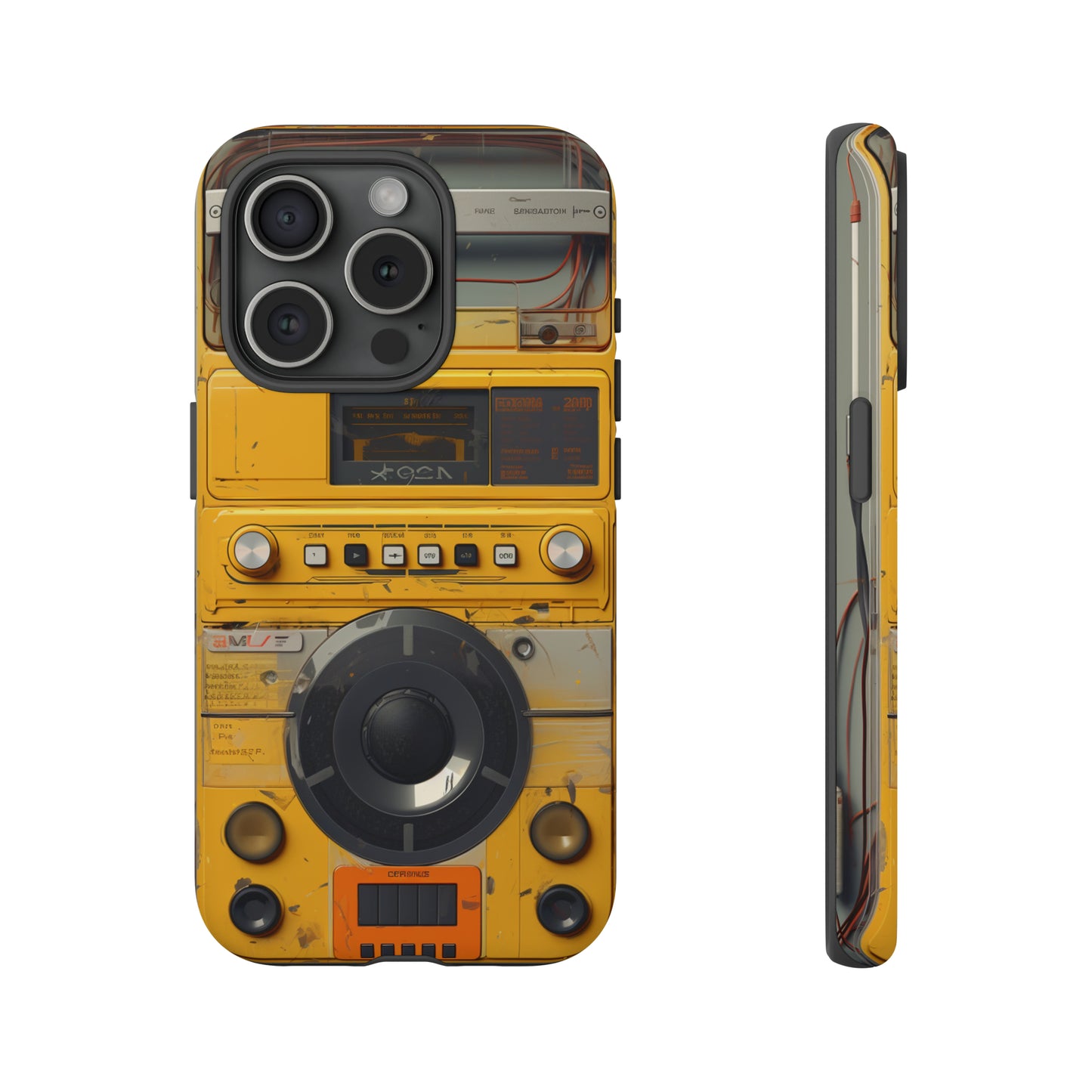 Cyberpunk Techno Gadget Walkman: Premium Phone Tough Case for iPhone, Samsung Galaxy, and Google Pixel